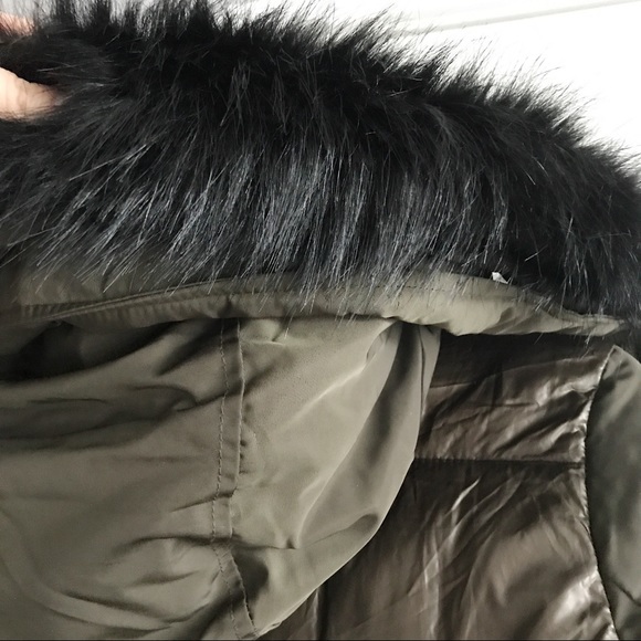 Derek Lam 10 Crosby Olive Green Down Parka - Picture 4 of 8